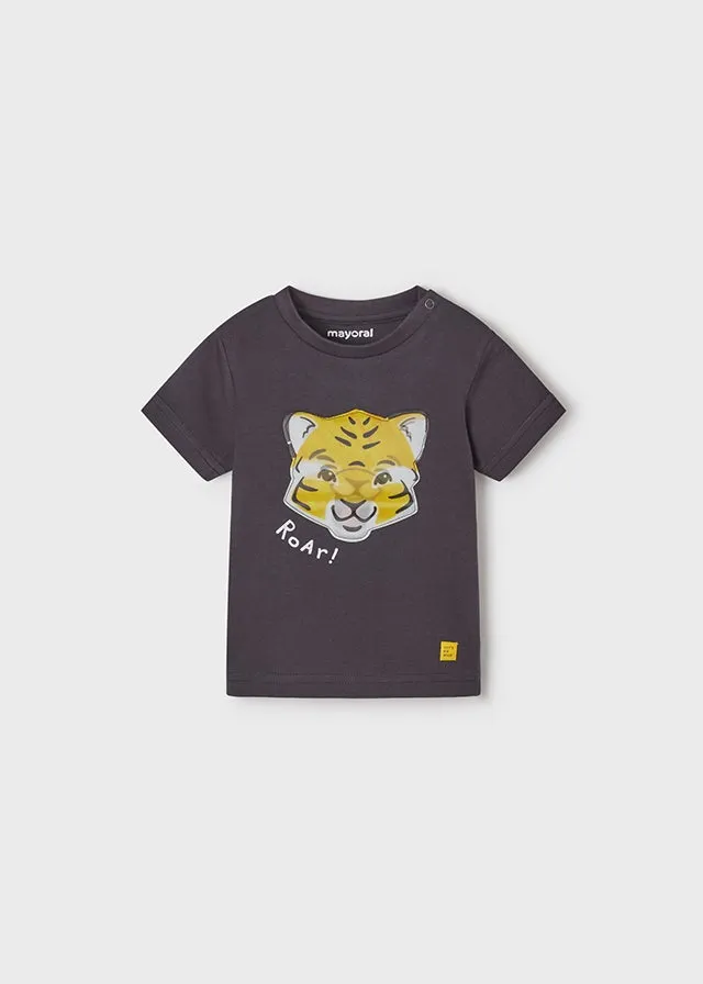 S/s t-shirt for baby boy - Dark gray