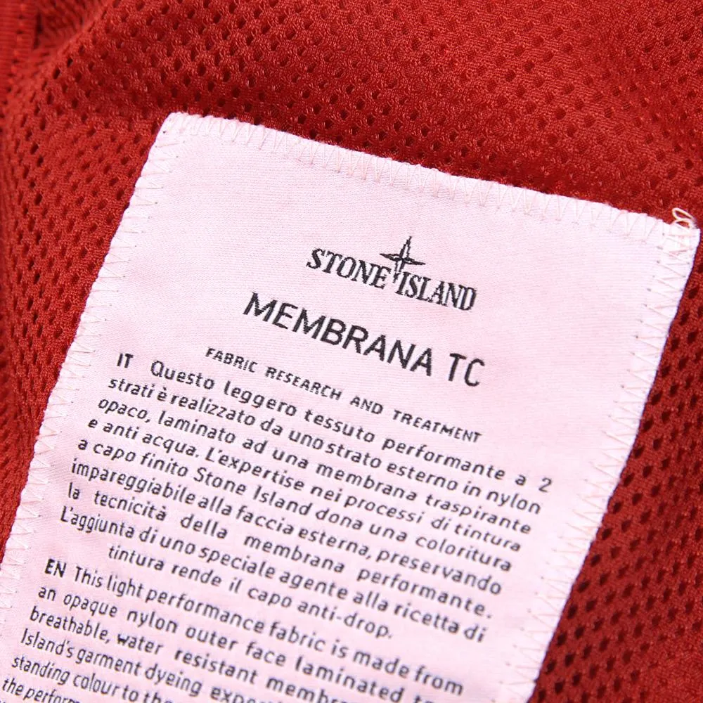 Stone Island Membrana Hooded JacketRed