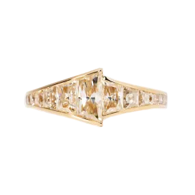 The Yellow Radiant Trapezoid Ring