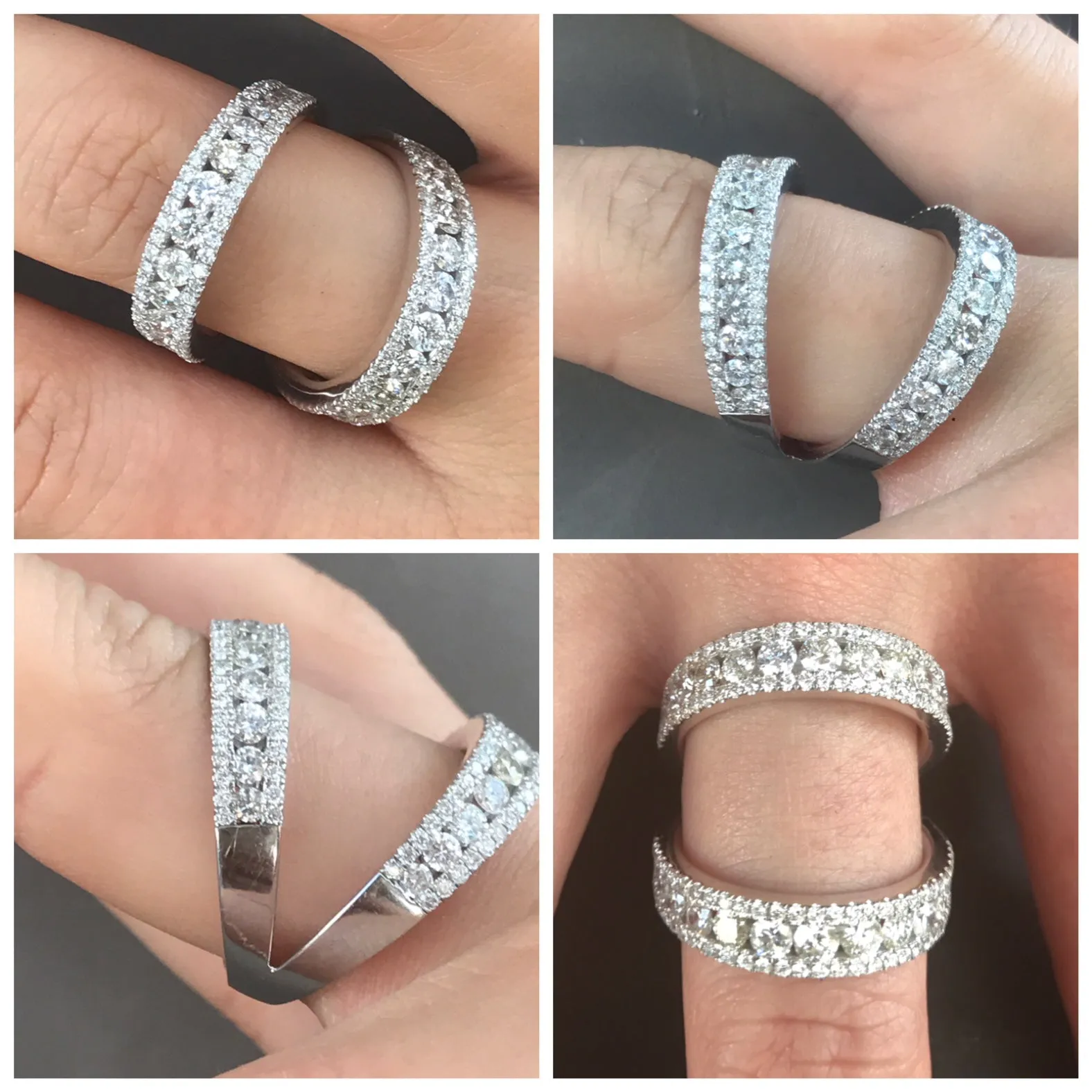 Twined Double Ring