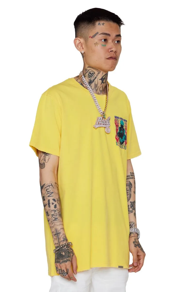 Valabasas FREE MINDS 2 VINTAGE LIGHT YELLOW TEE (VINTAGE LIGHT YELLOW)