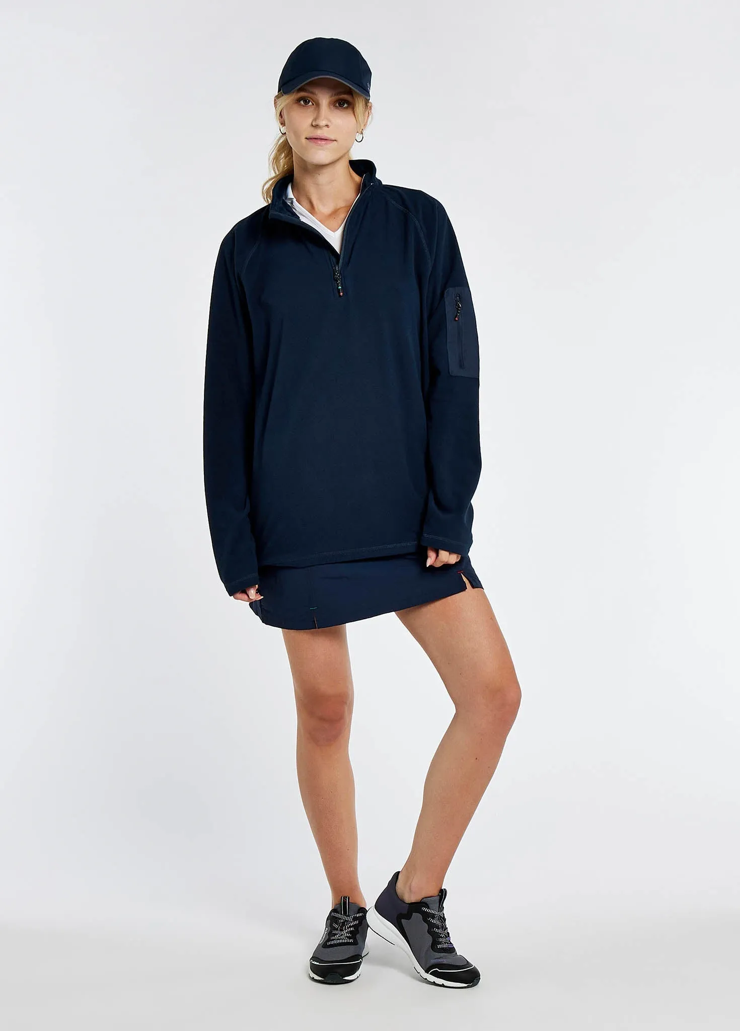 Valencia Ladies Quarter-zip Fleece - Navy