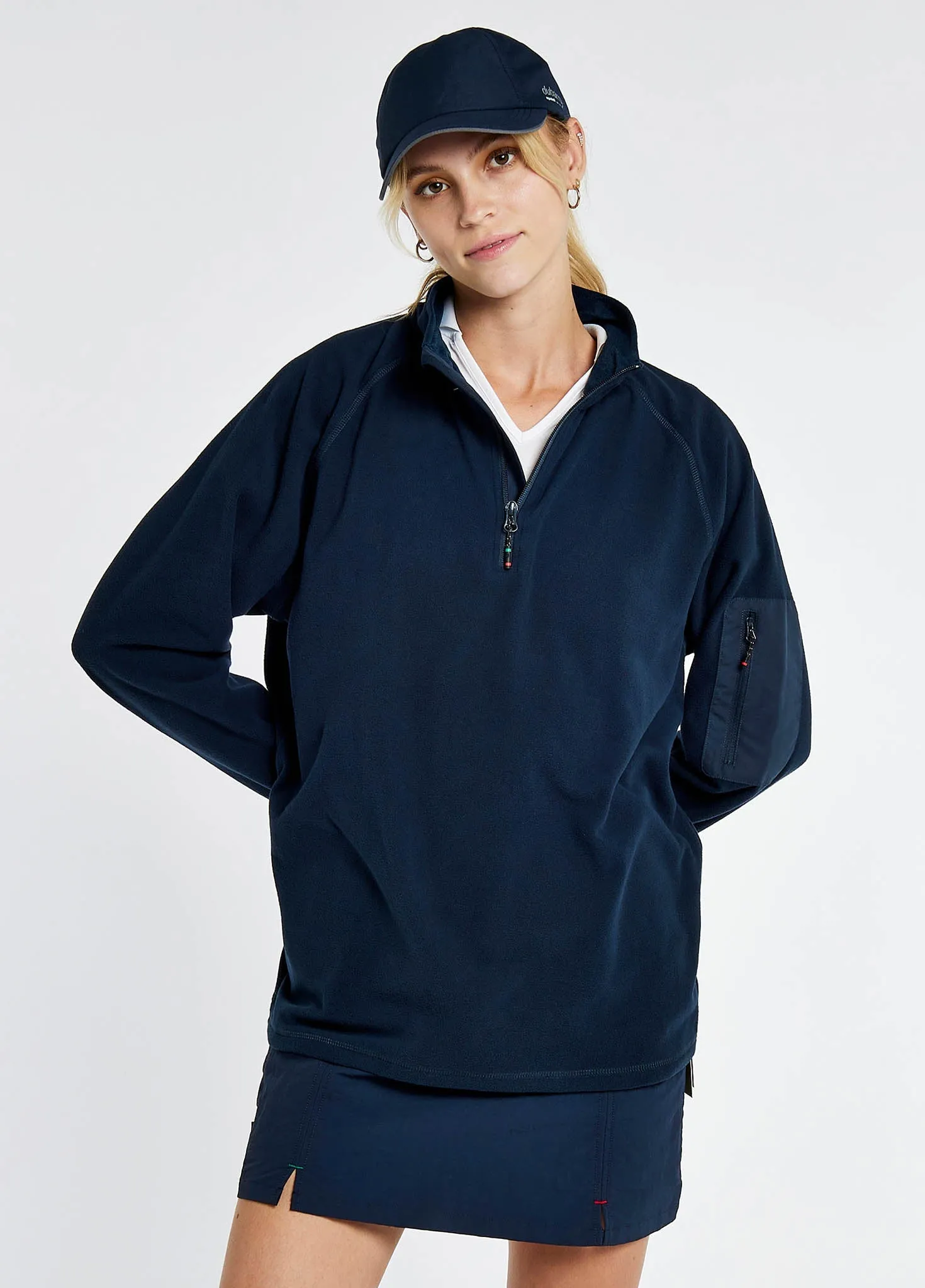 Valencia Ladies Quarter-zip Fleece - Navy