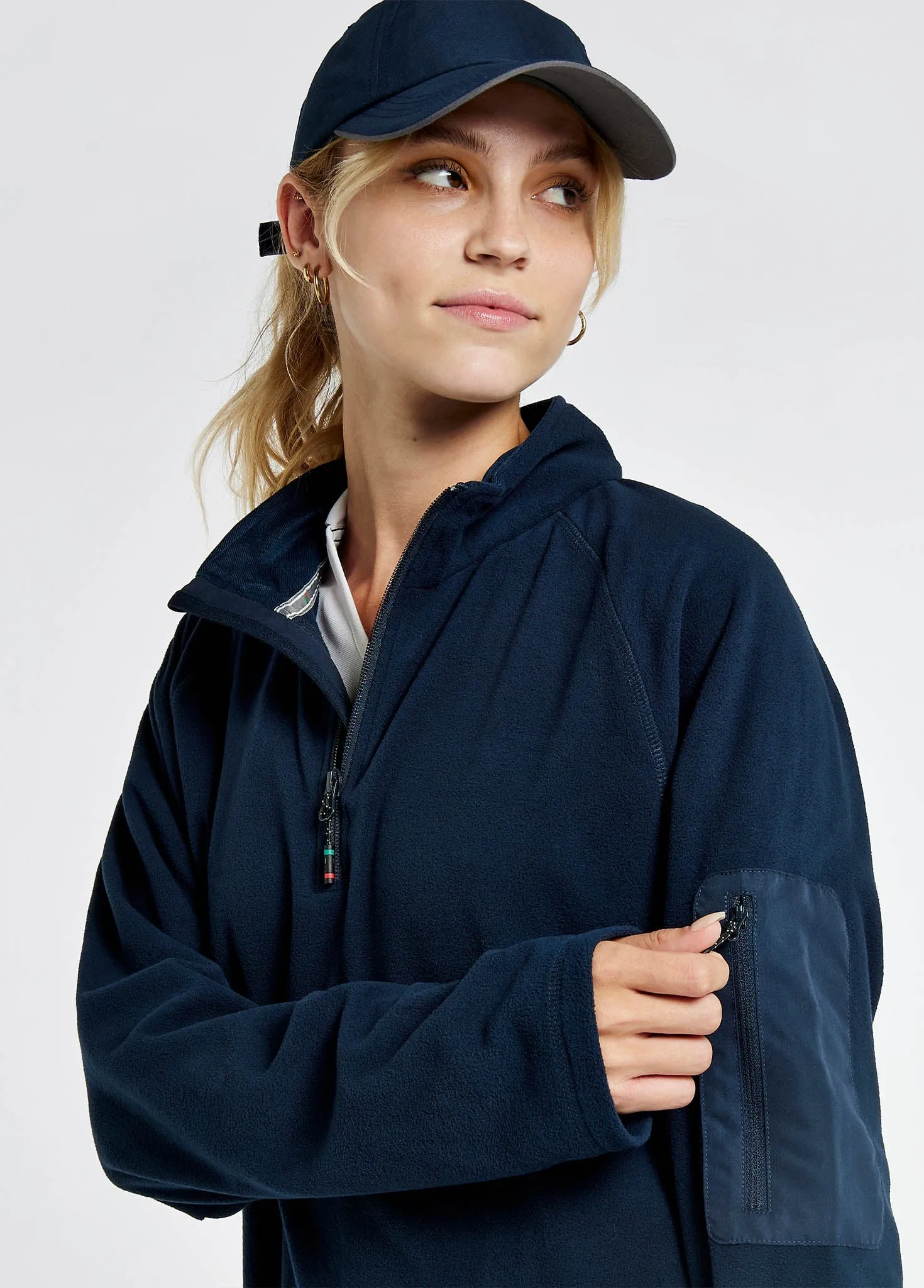 Valencia Ladies Quarter-zip Fleece - Navy