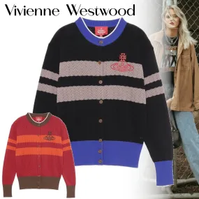 Vivienne Westwood  |Stripes Star Casual Style Unisex Street Style Long Sleeves