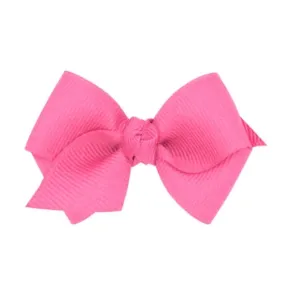 Wee Classic Grosgrain Hair Bow- Hot Pink