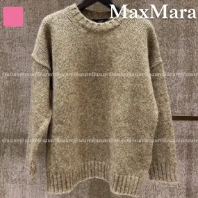 Weekend Max Mara  |Casual Style Wool Blended Fabrics Street Style Long Sleeves