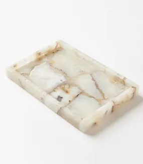 White Agate Tray