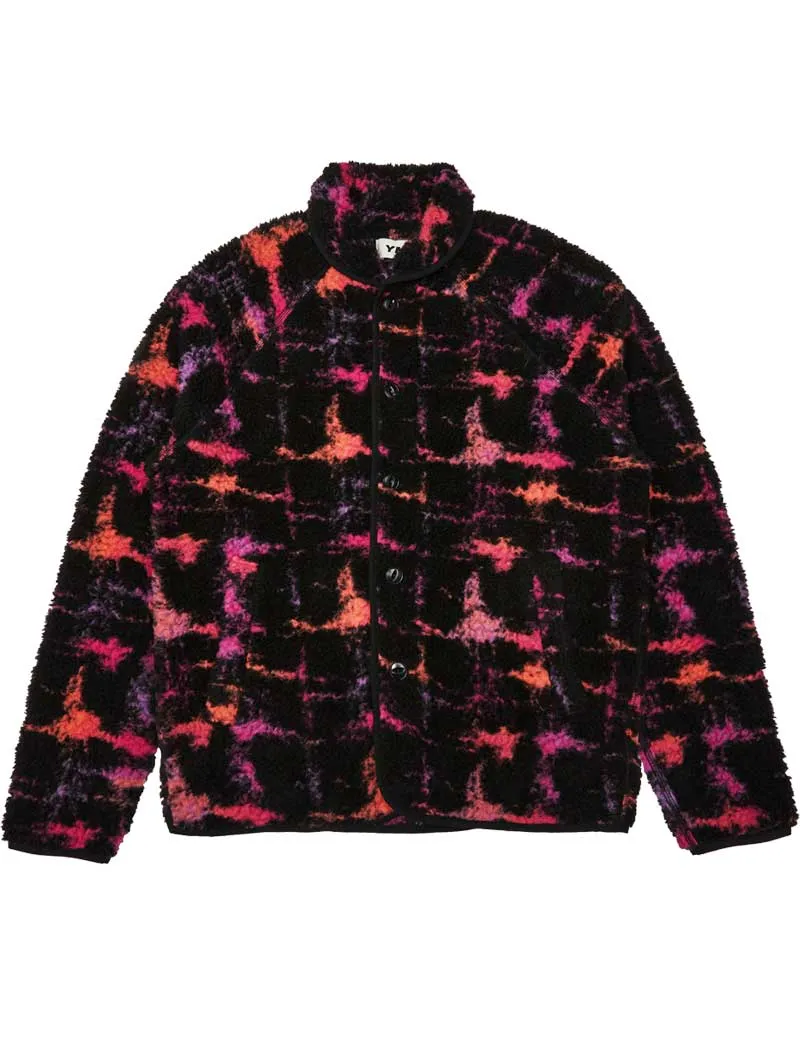 Ymc Beach Graffiti Fleece Jacket Black Multi