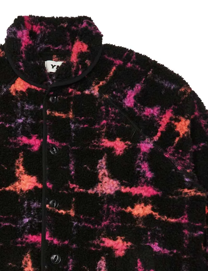 Ymc Beach Graffiti Fleece Jacket Black Multi