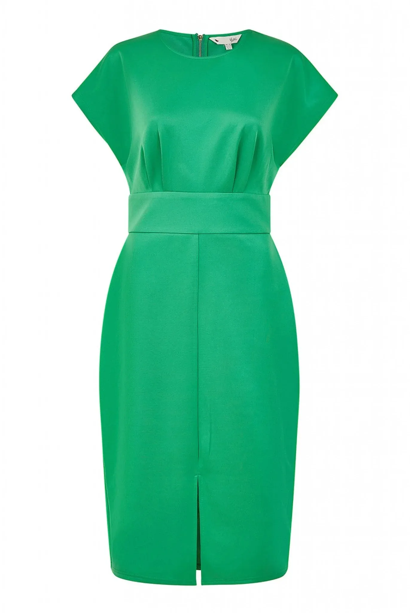 Yumi Green Scuba Kimono Sleeve Fitted Dress